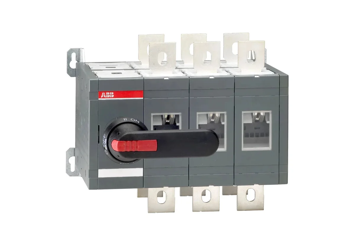 ABB CONMUTADOR MANUAL TRIFASICO DE TRANSFERENCIA I-0-II, 630A, MODELO: OT630E03CP, ABB TMP-20260930093919