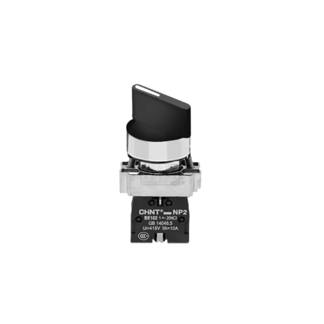 CHINT Selector De Metilla (Base METALICA)3 Posiciones (NA)22MMNP2-BD33 - Chint 574849