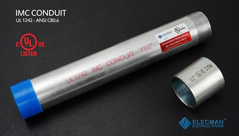 ELECMAN Tubo Conduit Fe. 1-1/2" Imc - Elecman TUBIMC112