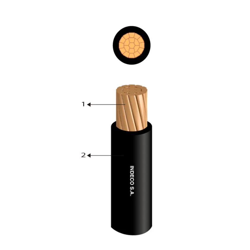 INDECO Cable THW 25 MM² Negro - THW-25MM-N - Indeco THW-25MM-N