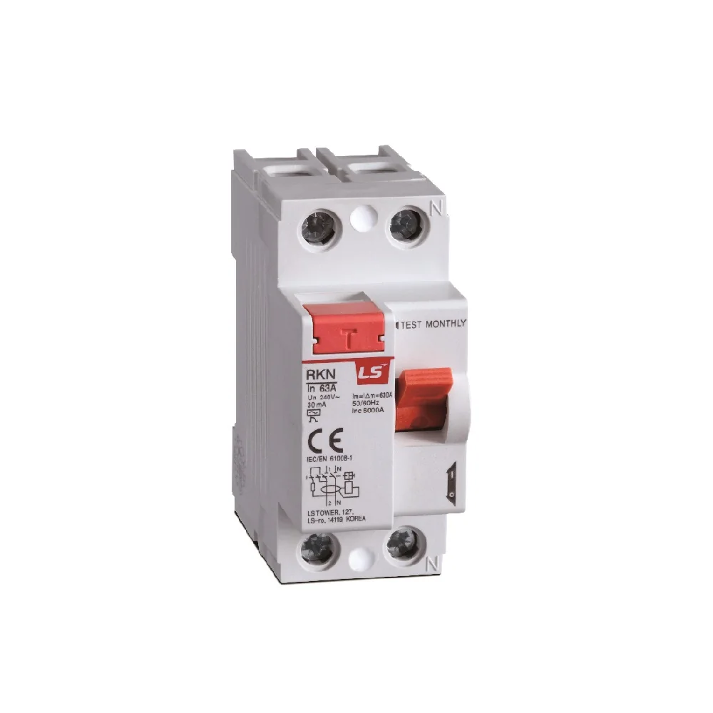 LS Interruptor Diferencial RKN 2X63A, RKN-63-2/30MA // 4101471 Marca: LS 4101471