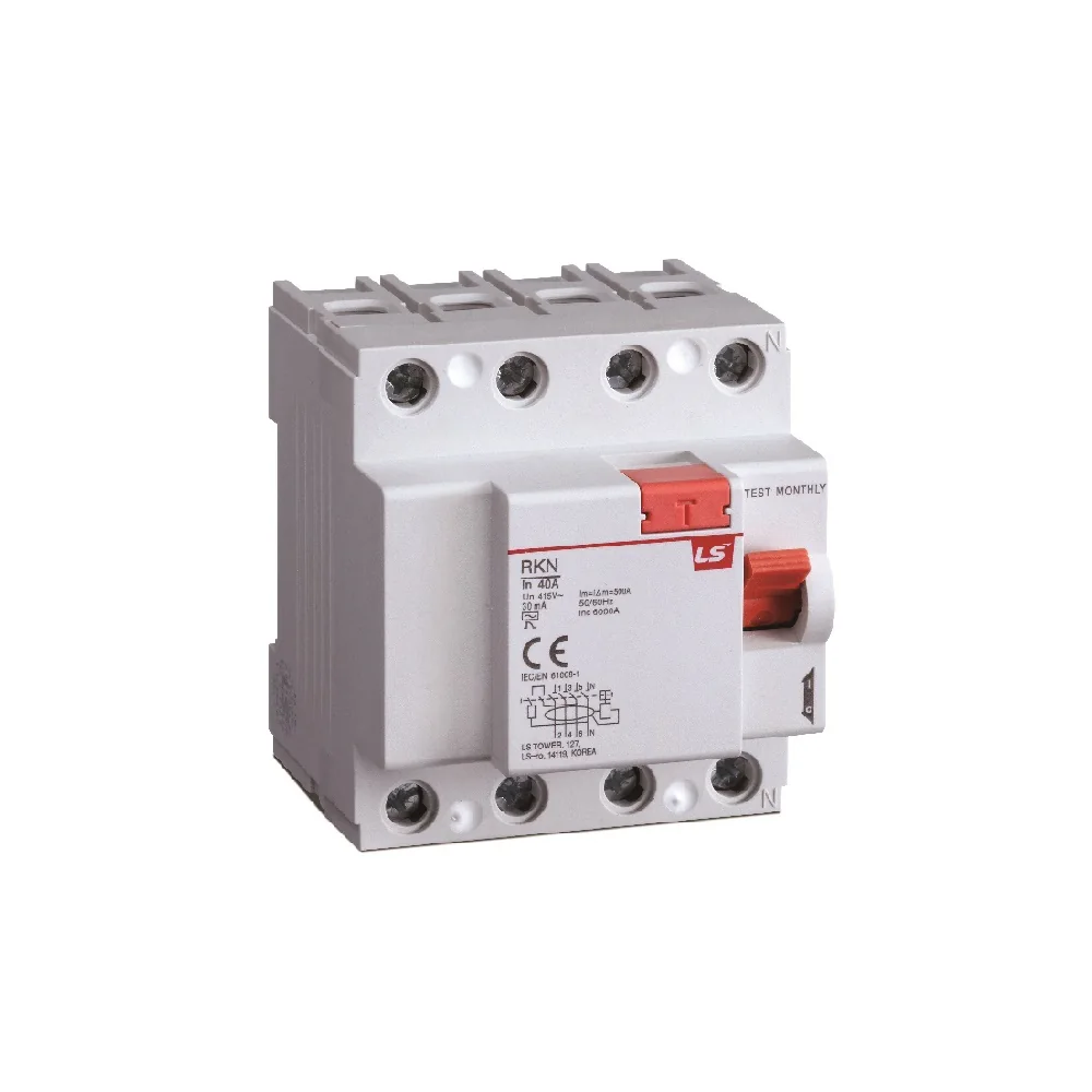 LS Interruptor Diferencial RKN 4X25A, RKN-25-4/30MA // 4101472 Marca: LS 4101472