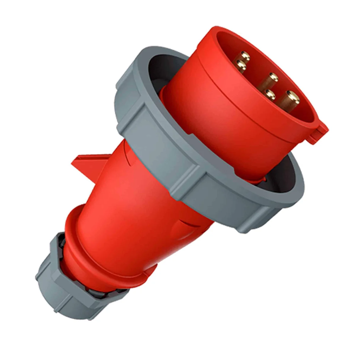 MENNEKES Enchufe 16AMP 3P+N+T 415V Rojo 6H IP44- 3 Mennekes 3