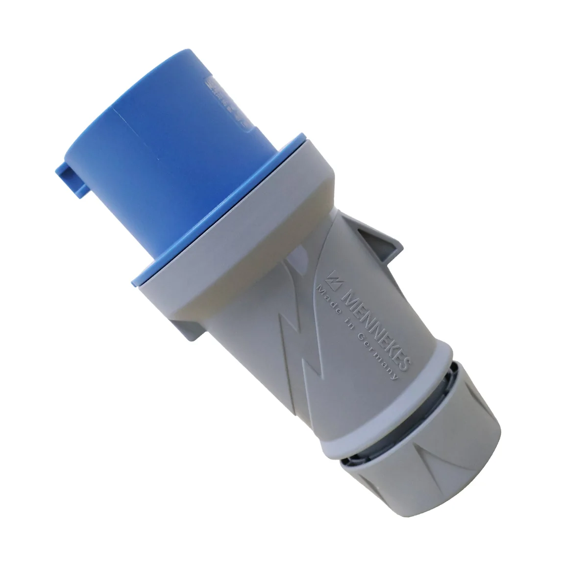 MENNEKES Enchufe 32AMP 2P+T 250V Azul 6H IP44 - (3226 Reemplaza Al 260) - Marca: Mennekes 3226