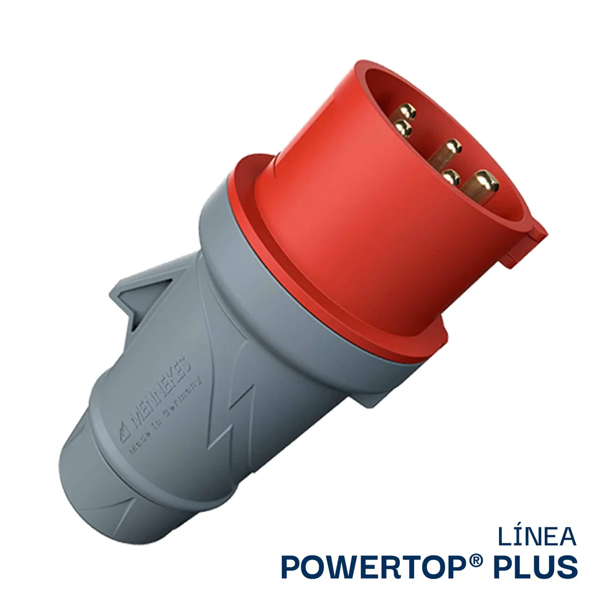 MENNEKES ENCHUFE 32AMP 3P+N+T 415V ROJO 6H IP44- 3247 POWERTOP PLUS (2 CUERPOS) MENNEKES 3247