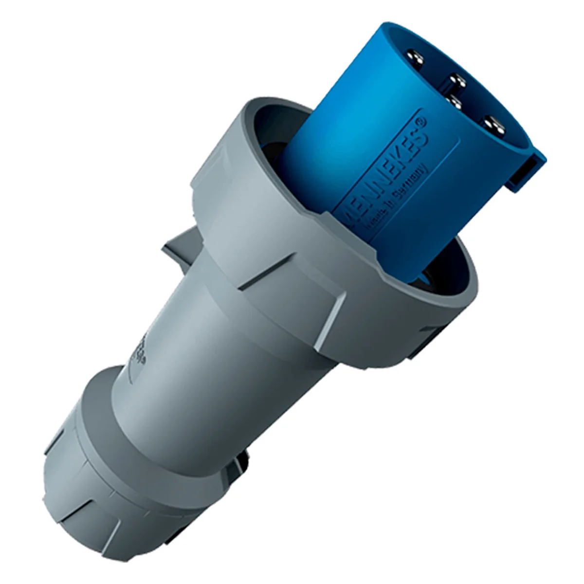 MENNEKES Enchufe 63AMP 3P+T 250V Azul 9H Powertop Plus IP67- 3305 Mennekes 3305