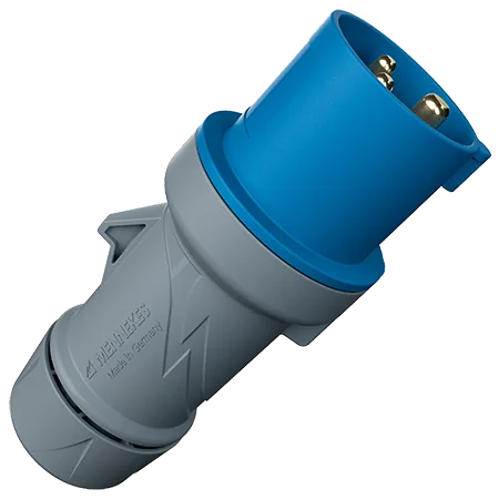 MENNEKES Enchufe 16AMP 2P+T 250V Azul 6H IP44 Powertop Plus (3204 Reemplaza Al 248) - Marca: Mennekes 3204