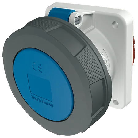 MENNEKES Toma Empotrable 63AMP 2P+T 250V Azul 6H IP67 Codigo: 1264A - Mennekes 1264A