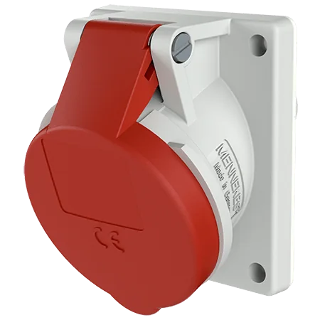 MENNEKES Toma Empotrable 32AMP 2P+T 415V Rojo 9H IP44- 1493 Mennekes 1493