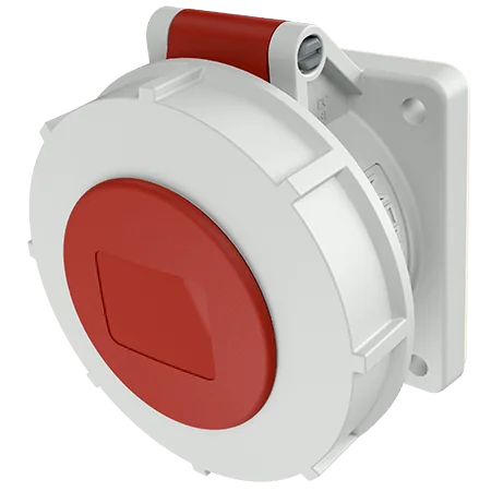MENNEKES Toma Empotrable 32AMP 3P+T 440V P/Containers Rojo 3H IP67 Codigo: 2123A - Mennekes 2123A