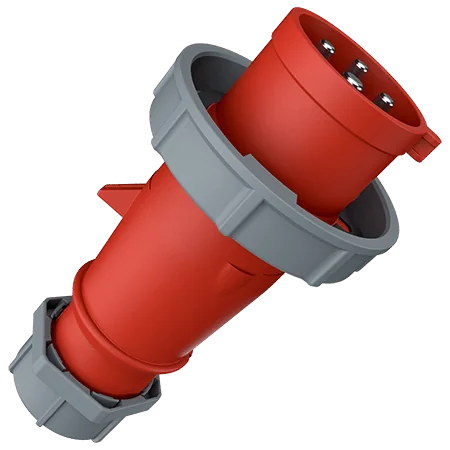 MENNEKES Enchufe 32AMP 3P+T 440V P/Containers Rojo 3H IP67C Odigo: 2175B - Mennekes 2175B