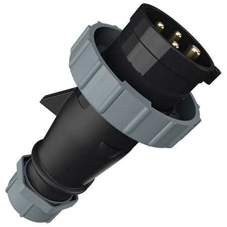 MENNEKES Enchufe 16 A 3P+T 500 V Negro 7H IP67 Codigo: 283 - Mennekes 283