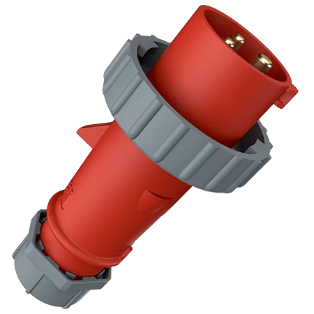 MENNEKES Enchufe 32 A 2P+T 415 V Rojo 9H IP67 Codigo : 291 - Menenkes 291