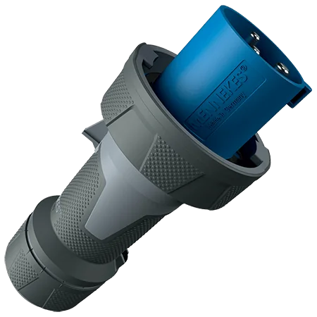 MENNEKES Enchufe Powertop 63AMP 2P+T 230V Azul 6H IP67- 13202 Mennekes 13202