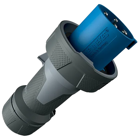 MENNEKES Enchufe Powertop 63AMP 3P+T 230V Azul 9H IP67 Nuevo Código: 13205 - Mennekes 13205