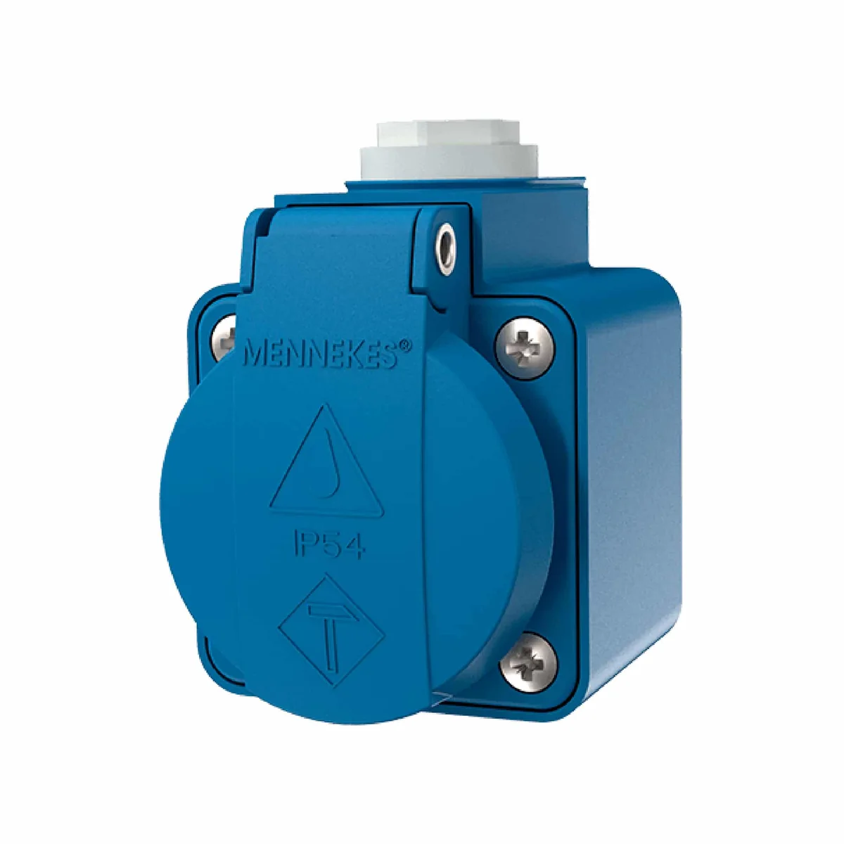 MENNEKES Toma Visible Schuko Azul 16AMP 2P+T 250V IP44- 10082 Mennekes 10082