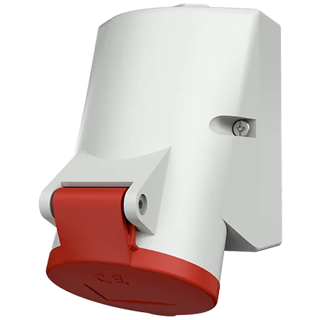 MENNEKES Toma Visible 16AMP 2P+T 415V Rojo 9H IP44- 102 Mennekes 102