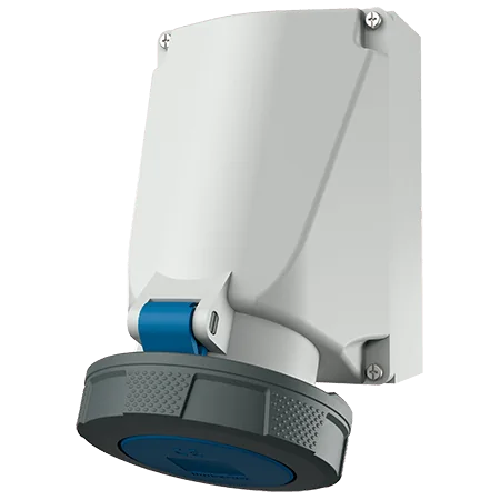MENNEKES Toma Visible 63AMP 2P+T 250V Azul 6H IP67 Codigo: 128A - Mennekes 128A