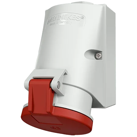 MENNEKES Toma Visible 32AMP 2P+T 415V Rojo 9H IP44 Libre De Halogeno- 1422-1370 Mennekes 1422