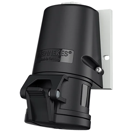 MENNEKES Toma Visible 16AMP 3P+T 500V Negro 7H IP44 Libre De Halogeno- 27003 Mennekes 27003