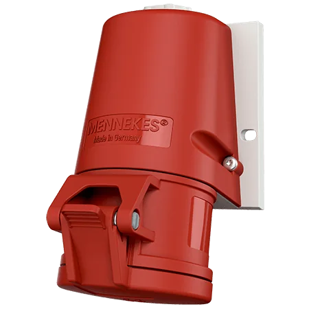 MENNEKES Toma Visible 16AMP 3P+N+T 415V Rojo 6H IP44 Libre De Halogeno- 27004 Mennekes 27004