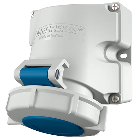 MENNEKES Toma Visible 16AMP 3P+T 250V Azul 9H IP67 Libre De Halogeno- 9321- 1195 Mennekes 9321