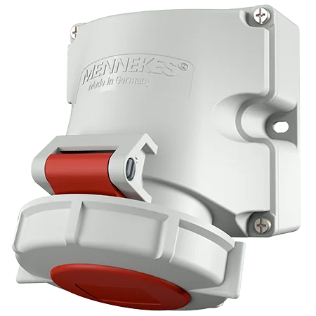 MENNEKES Toma Visible 16AMP 3P+T 415V Rojo 6H IP67 Libre De Halogeno- 9322 - 1196 Mennekes 9322
