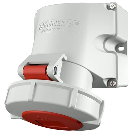 MENNEKES Toma Visible 32AMP 3P+N+T 415V Rojo 6H IP67 Libre De Halogeno- 9382 Mennekes 9382