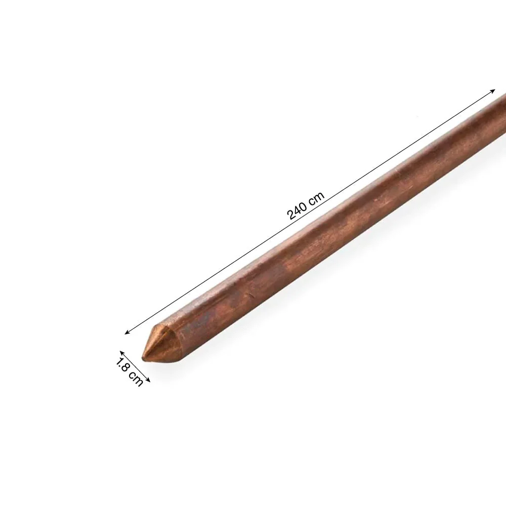 NACIONAL Varilla De Cobre De 3/4" X 2,40 Metros VAR-CU-19 Nacional NACIONAL Varilla De Cobre De 3/4" X 2,40 Metros VAR-CU-19 Nacional VAR-CU-19