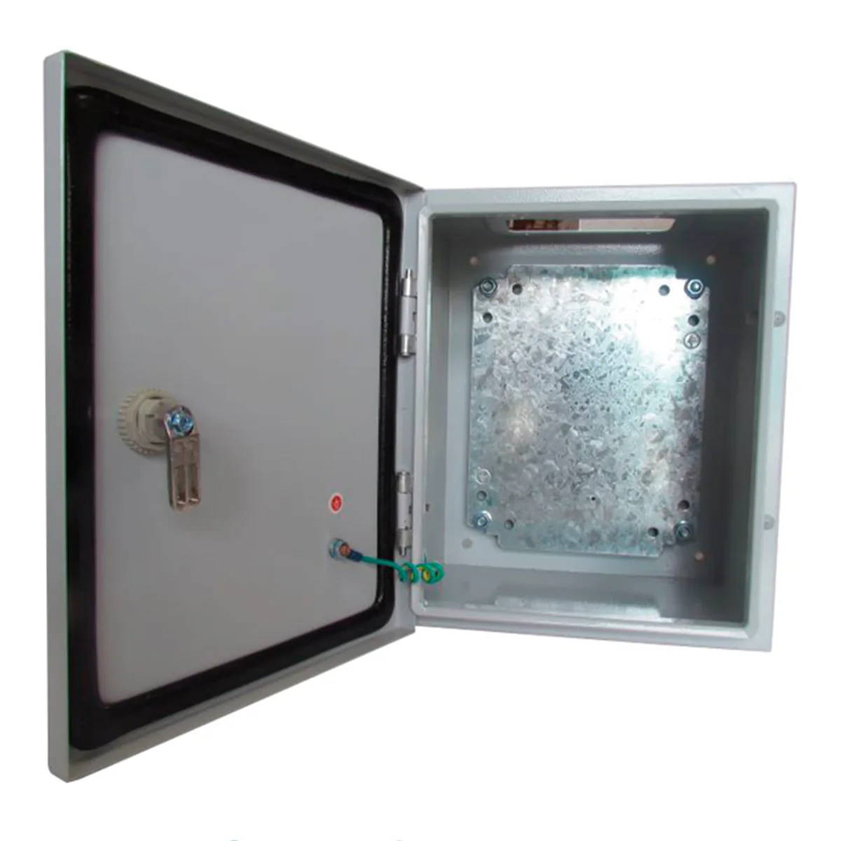 NAVIA Tablero Metálico 300X300X200 MM Adosable Hermético C/Placa De Acero IP66 - Navia NV33-200