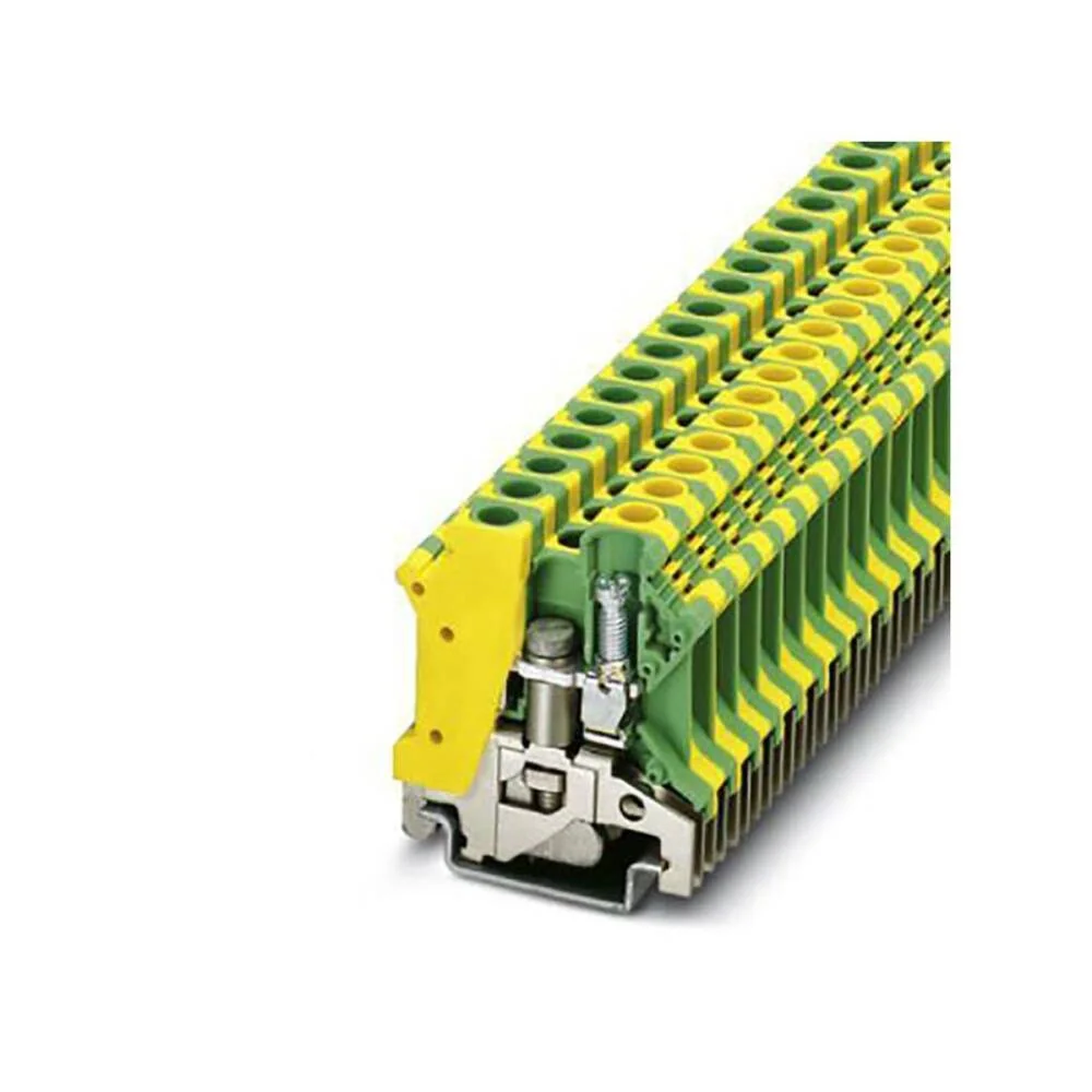 PHOENIX CONTACT Borne P/ Riel Ama/Verde Tierra 6MM2 TB-6-PE-I Marca Phoenix Contact PHOENIX CONTACT Borne P/ Riel Ama/Verde Tierra 6MM2 TB-6-PE-I Marca Phoenix Contact TB-6-PE-I