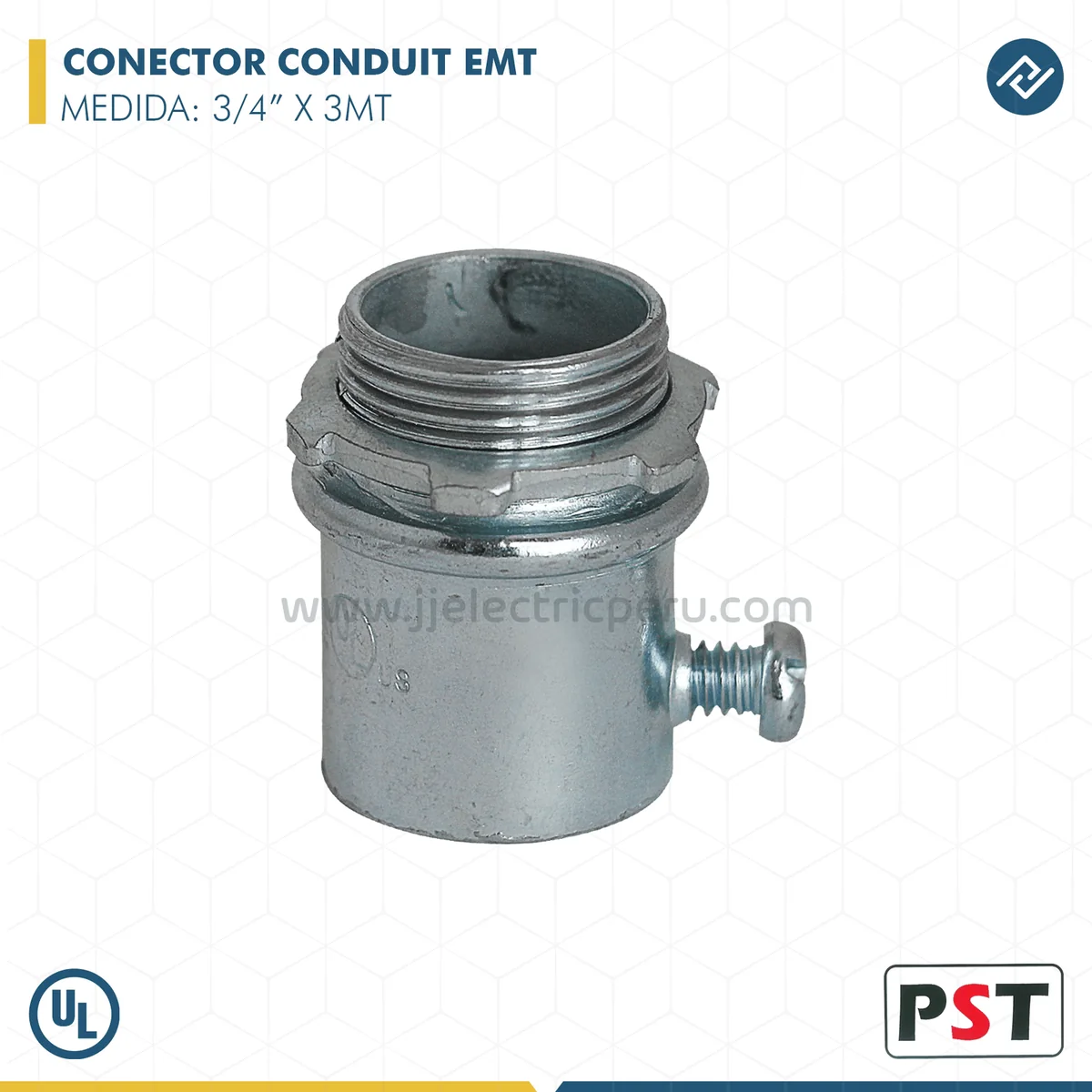 PROSTAR Conector Conduit EMT de Acero Galvanizado 3/4″ UL - Prostar 4008981