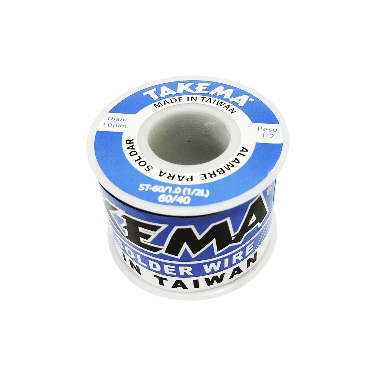 TAKEMA Rollo De Soldadura Estaño "Takema" 1.0MM 1/2 Libra TAKEMA Rollo De Soldadura Estaño "Takema" 1.0MM 1/2 Libra ROLLO-SOLDADURA