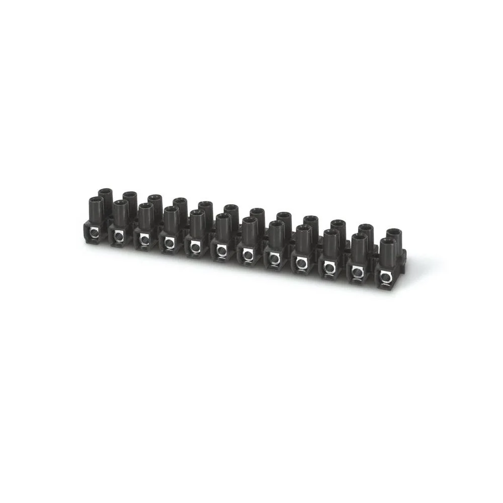 SCAME Bornera De Regleta 4 MM2 Negro X 12 Bornes 1010114 / 815.2362 Scame 1010114
