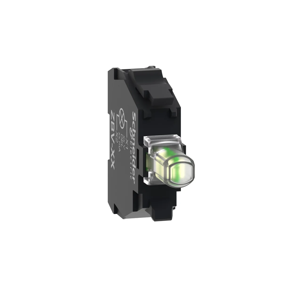 SCHNEIDER Bloque luminoso, Ø 22mm, LED integrado blanco, 230-240 V ZBVM1