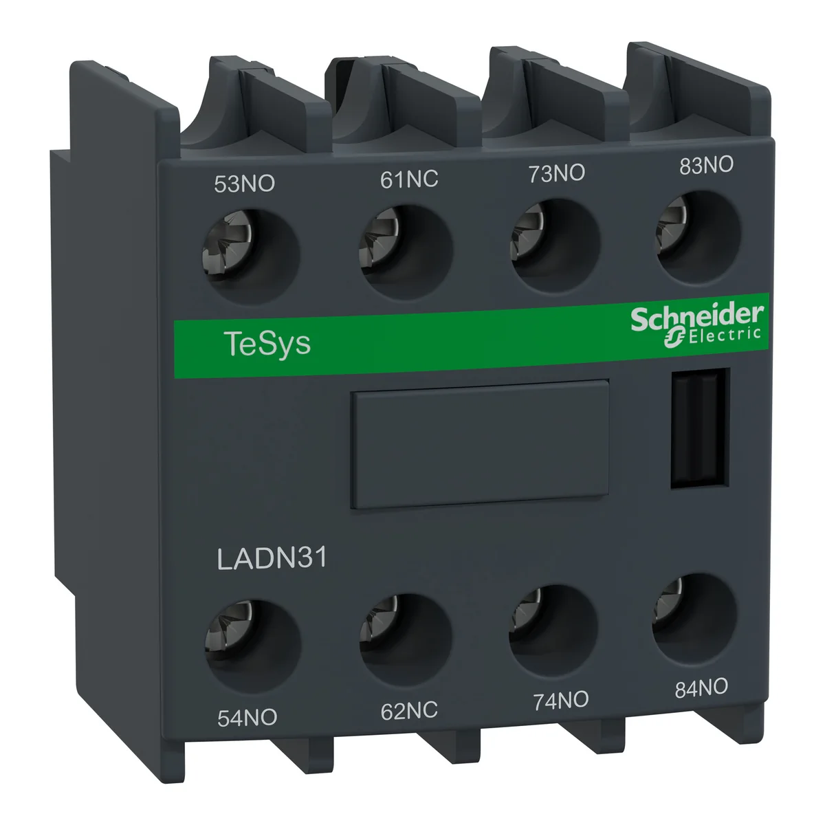SCHNEIDER Block Contacto Auxiliar Frontal 3NA + 1NC P/LC1D-LC1F - LADN31 Schneider LADN31