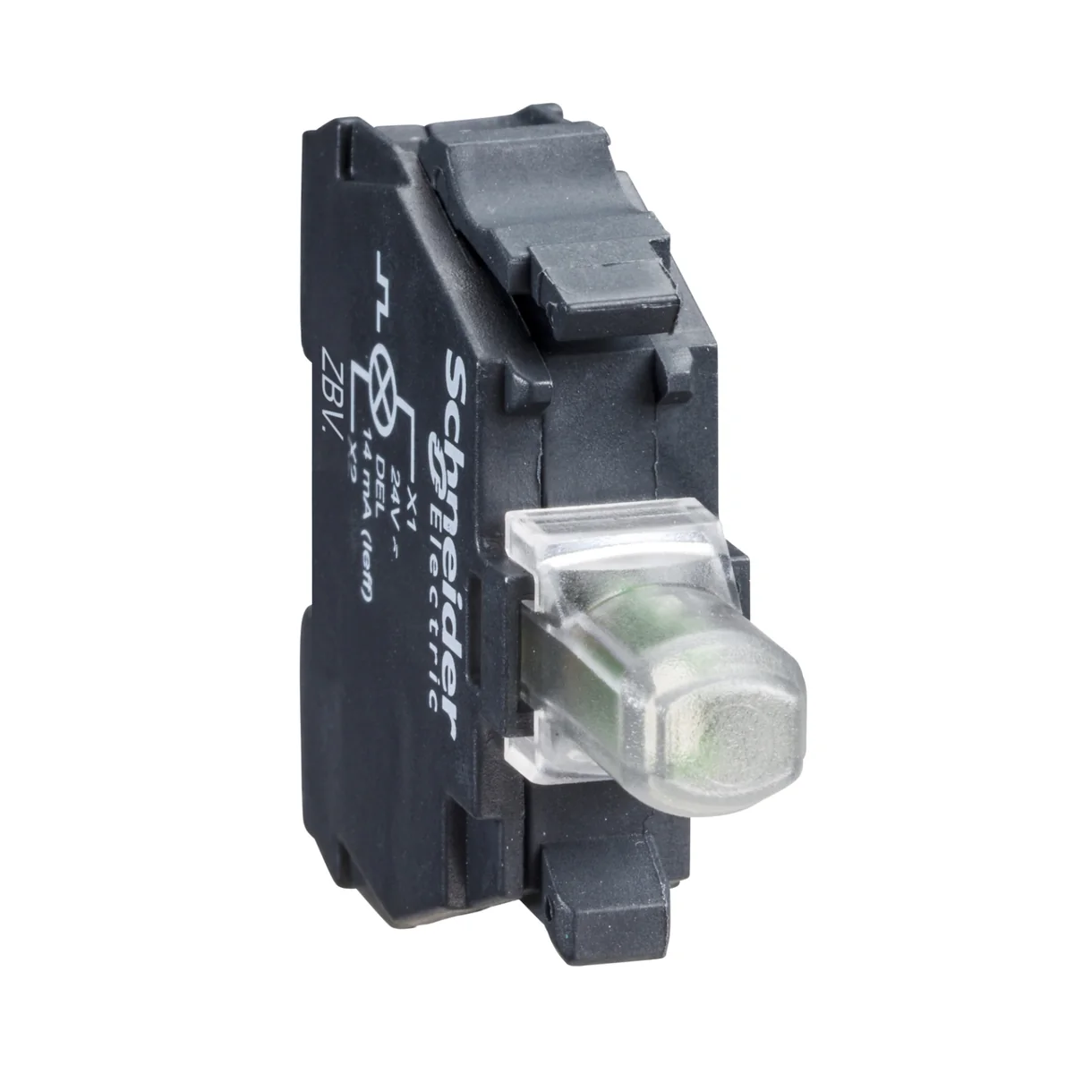 SCHNEIDER Accesorio P/Puls XB4/XB5/XAL Harmony, Block Luminoso LED Rojo 230VAC Schneider ZBVM4