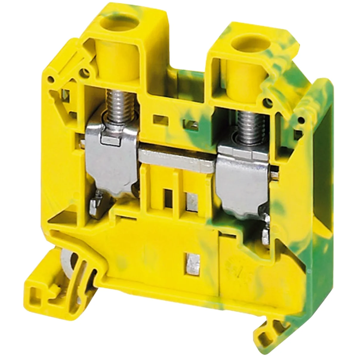 SCHNEIDER Bornera Tierra T/Riel Amarillo/Verde 16MM2 - Schneider NSYTRV162PE