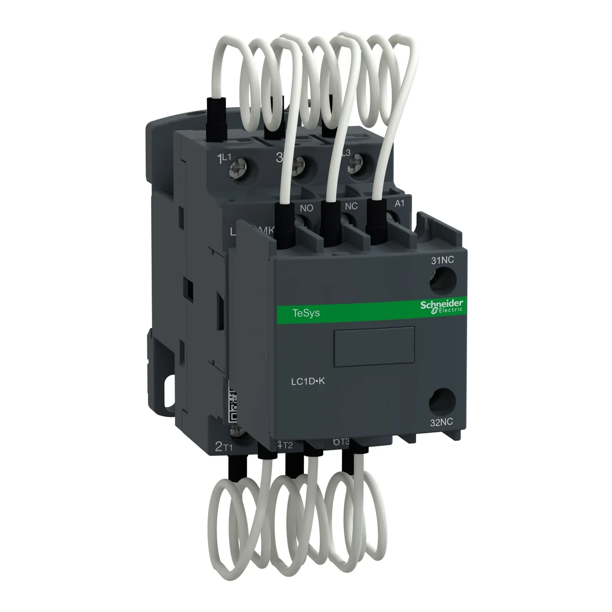 SCHNEIDER Contactor Para Condensador 14 Kvar En 230 V; 27 Kvar En 440 V LC1DMKM7 Schneider LC1DMKM7