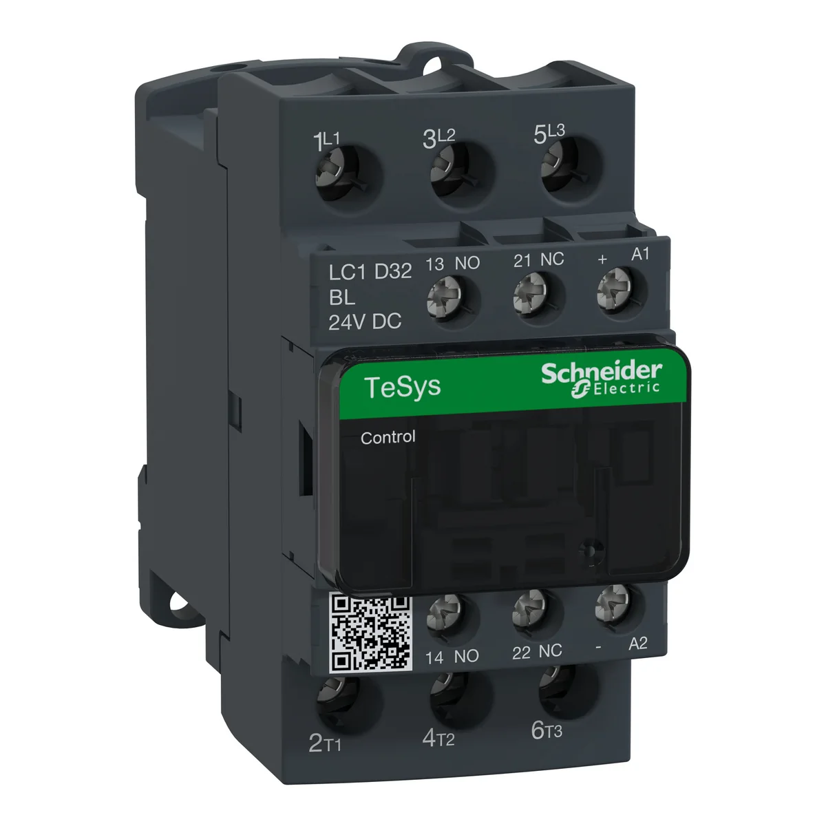 SCHNEIDER Contactor De Potencia Magnetico 3P 32A AC3 24VDC 1NA+1NC LC1D32BL Schneider LC1D32BL