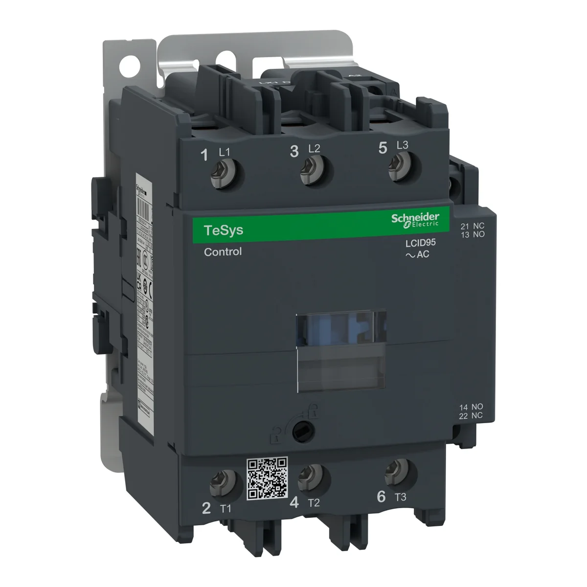 SCHNEIDER Contactor Trifásico 95 A Bobina 220 VAC,1NA+1NC, Tesys LC1D95M7 Schneider LC1D95M7