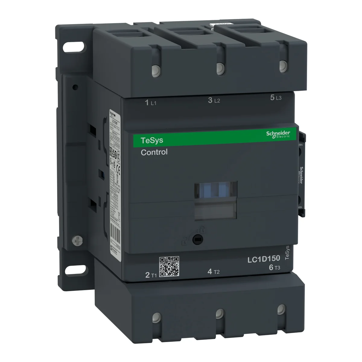 SCHNEIDER Contactor Trifásico 150 A Bobina 440 VAC,1NA+1NC, Tesys LC1D150R7 Schneider LC1D150R7