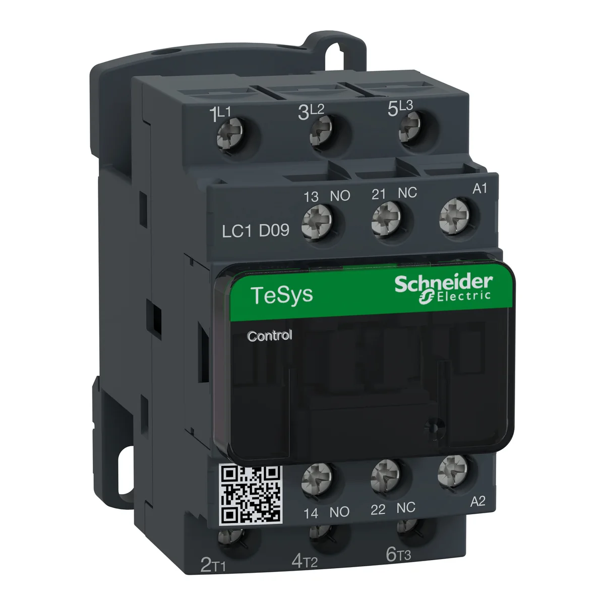 SCHNEIDER Contactor Trifásico 9 A Bobina 110 VAC,1NA+1NC, Tesys LC1D09F7 Schneider LC1D09F7