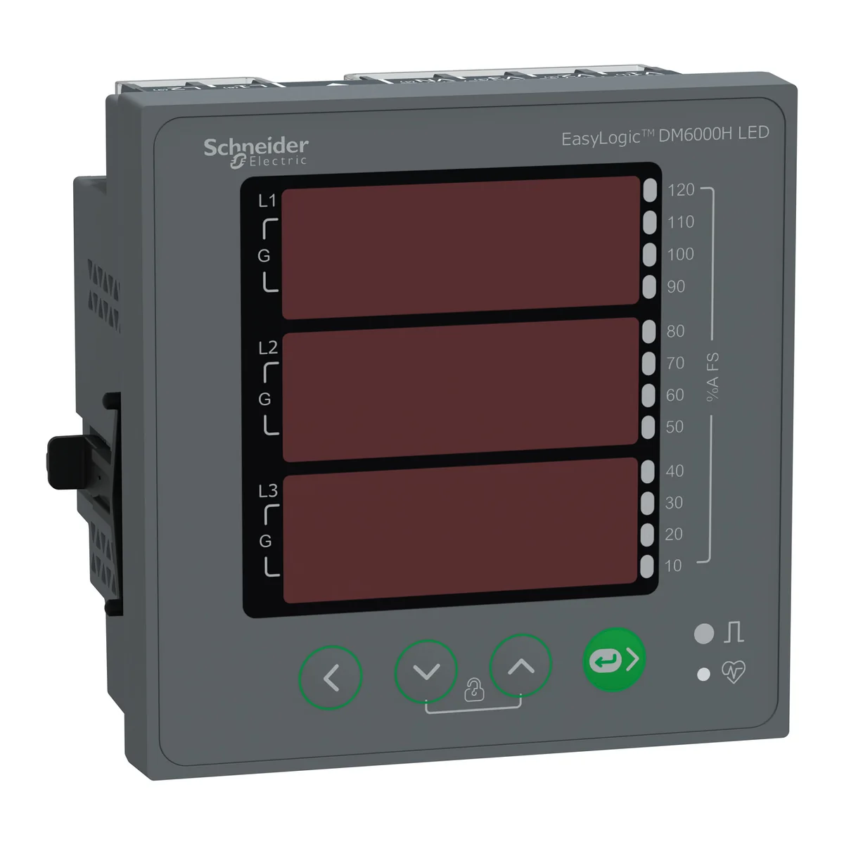 SCHNEIDER Medidor Energia Modbus RS485 Vaf Pf 1/5A 96X96 MM Easylogic METSEDM6200HCL10RS Schneider Electric METSEDM6200