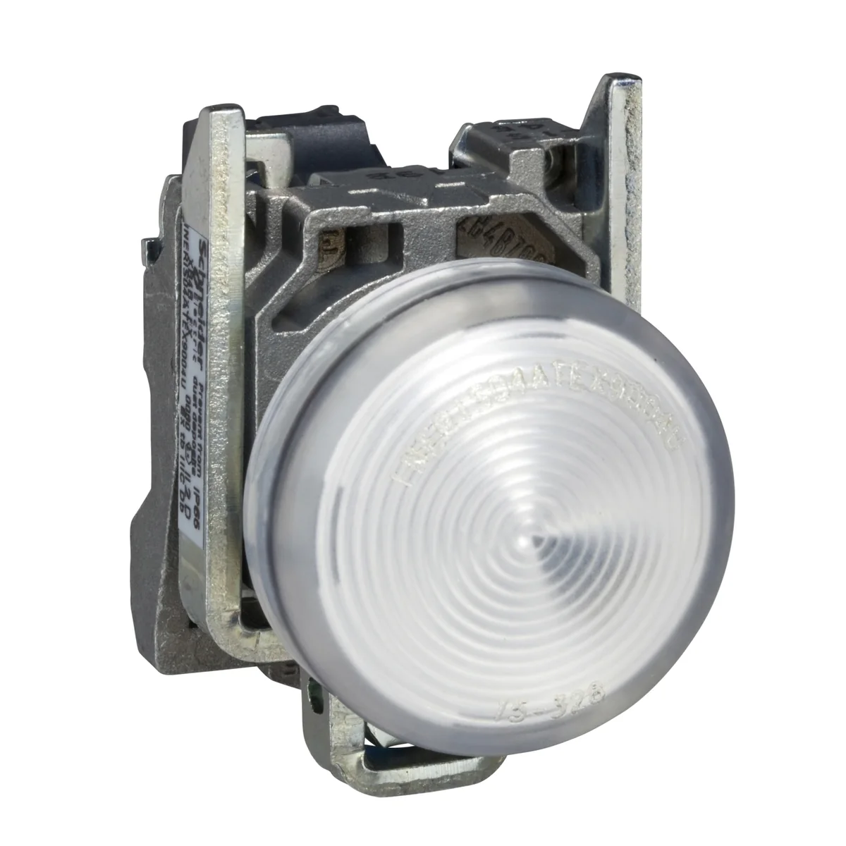 SCHNEIDER Piloto De Señalizacion Metal LED 220 V Blanco Harmony XB4BVM1 Schneider XB4BVM1