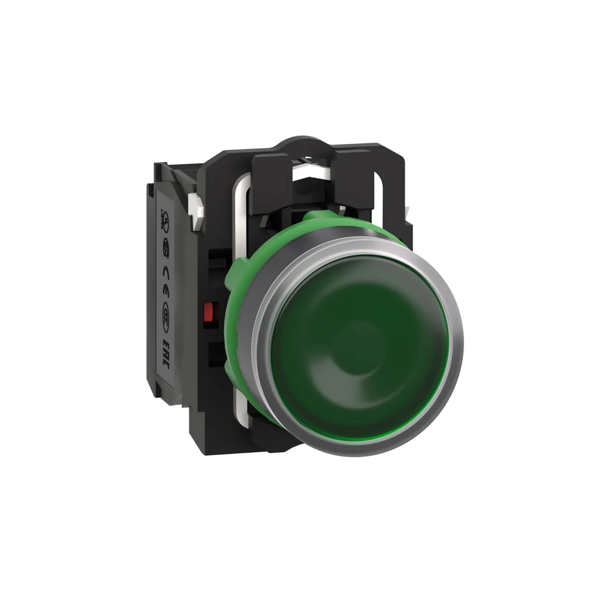 SCHNEIDER Pulsador Luminoso LED Verde Plástico 24 V Harmony XB5AW33B5 Schneider XB5AW33B5