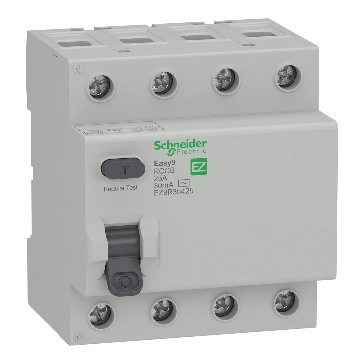 SCHNEIDER Interruptor Diferencial 4P 25 A 30 Ma EZ9R36425 Schneider EZ9R36425