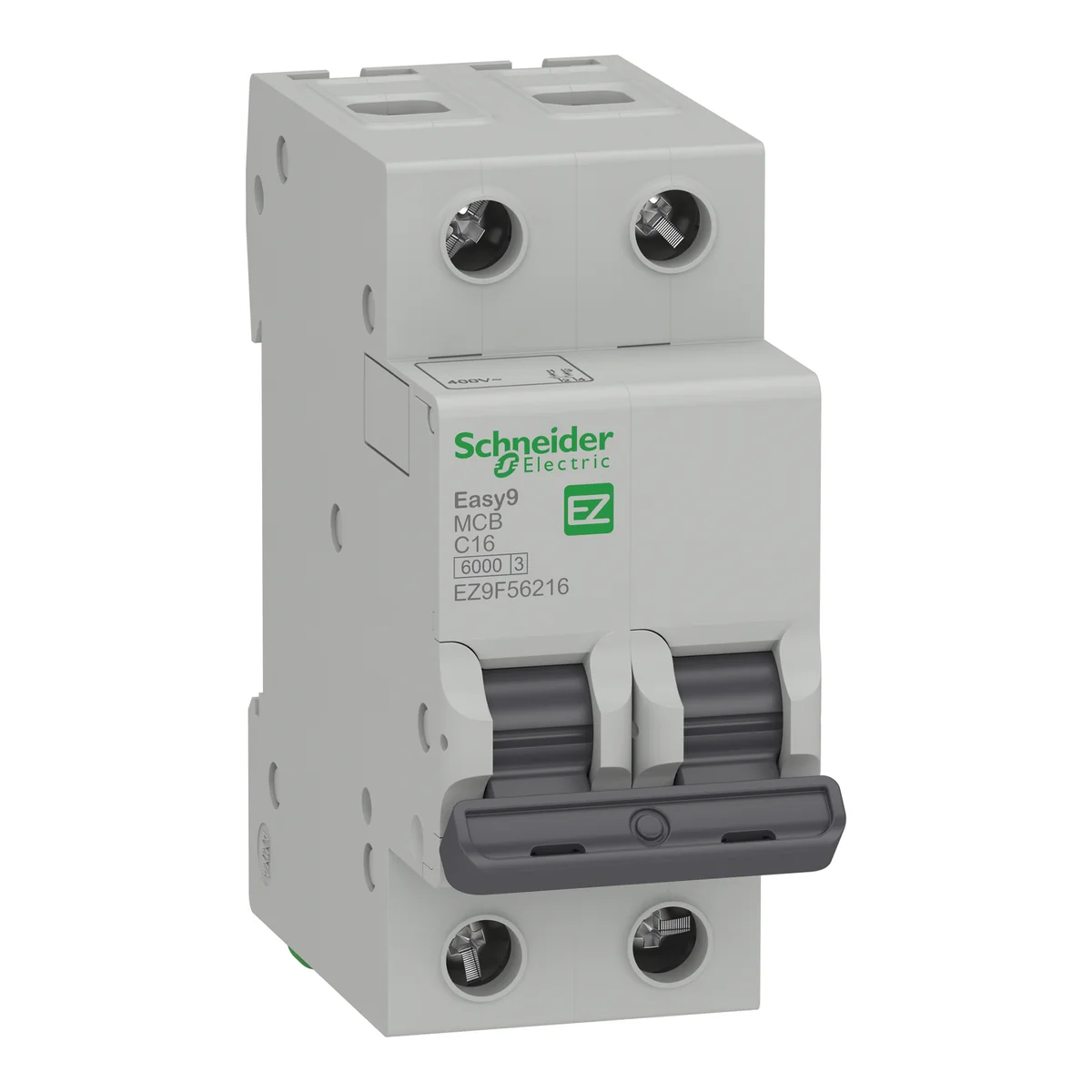 SCHNEIDER Interruptor Termomagnetico 2P 16 A 10KA/230 V P/Riel EASY9 EZ9F56216 Schneider EZ9F56216