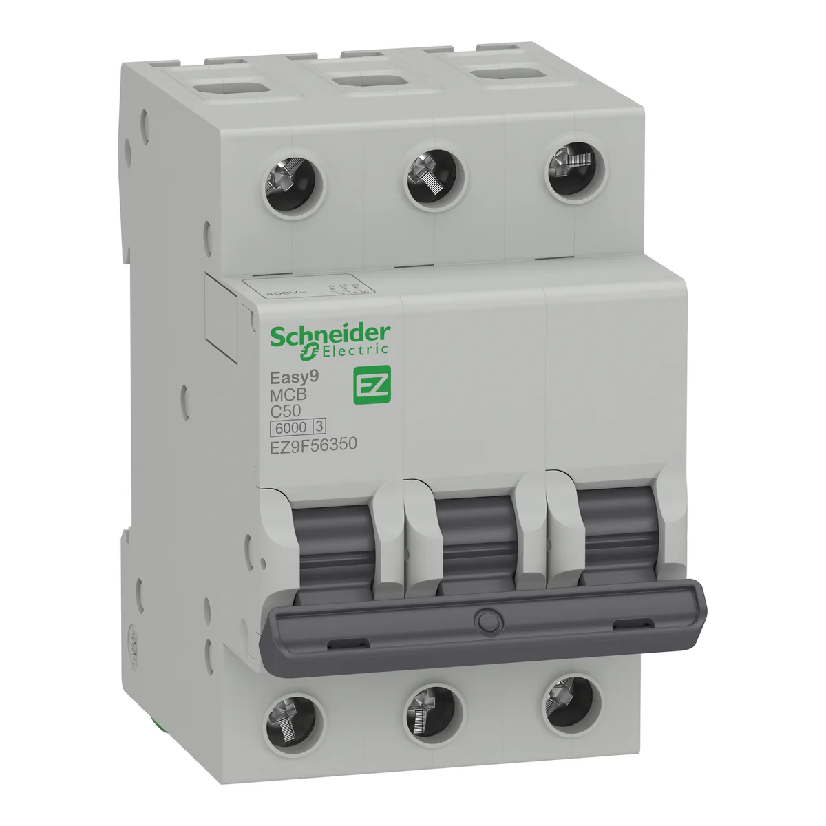 SCHNEIDER Interruptor Termomagnetico 3P 50 A 6KA/230 V P/Riel EASY9 EZ9F56350 Schneider EZ9F56350