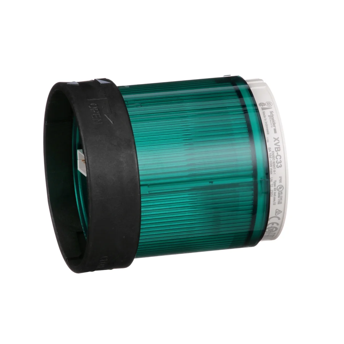 SCHNEIDER Elemento Luminoso P/Baliza S/Lamp Verde 250VAC 70MM Harmony XVBC33 Schneider XVBC33